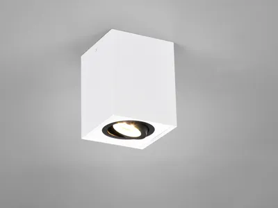 Image de Plafonnier spot BISCUIT blanc Trio 613000134