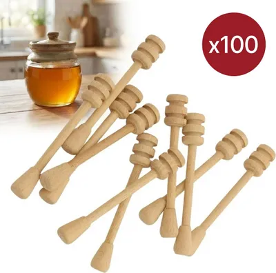 Immagine prodotto di SET cucchiaio da miele in legno CC10 cucchiaio da miele 50 pezzi