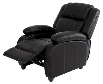 Produktbild von Fernsehsessel Relaxsessel Liegesessel Lincoln, Kunstleder - schwarz