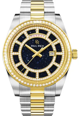 Image de Paul Rich PR-47457  Montre Crown Legacy argent, or et bleu aventurine