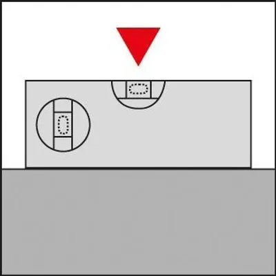 Produktbild von FORMAT Wasserwaage LM 200 cm rot pulverbeschichtet, Länge:50 cm, Genauigkeit:0,5 mm