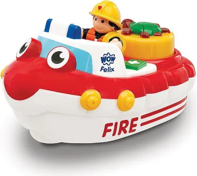 Produktbild von WOW Toys Feuerwehrboot Fireboat Felix - Spielzeugboot für Kinder