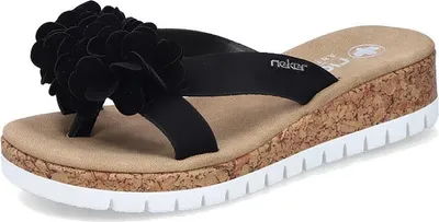 Produktbild von Rieker fsk damen sandalen Pantolette schwarz in Gr. 38