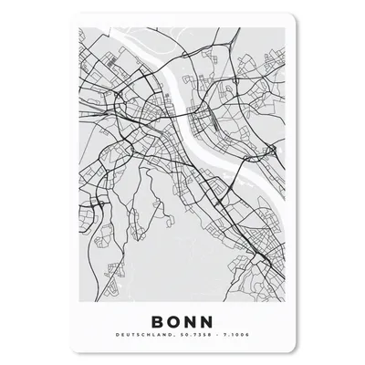 Produktbild von MuchoWow® Mauspad Mousepad Deutschland - Stadtplan - Bonn - Karte 18x27 cm - Mousepads - Maus Mat - Pad - Mausunterlage
