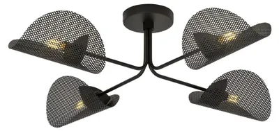 Immagine prodotto di Lampada a sospensione GOMEZ nera 4xE14x15W in metallo, dimensioni: 20x87x87 cm, IP20, Emibig