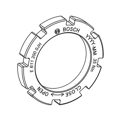 Produktbild von Bosch Lockring BDU4XX BDU37YY BDU31YY Performance Cargo Speed schwarz