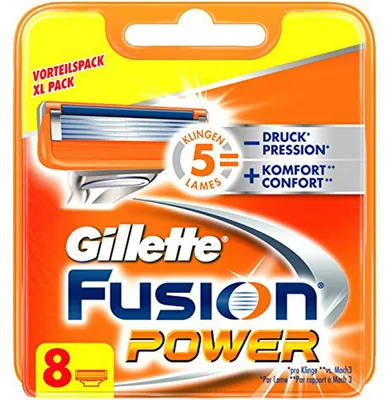 Zdjęcie produktu dla Ostrza do maszynki do golenia Gillette Fusion Power, 8 sztuk