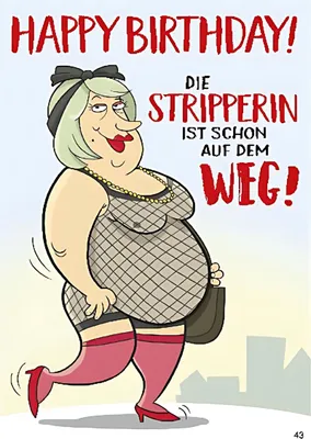Image de Cartes musicales avec surprise et son Joyeux anniversaire ! La stripteaseuse est ...