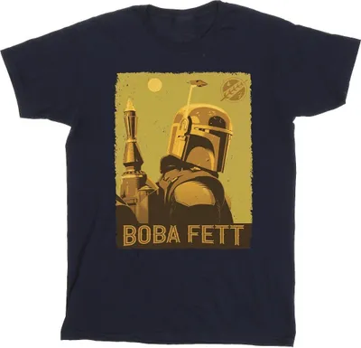 Produktbild von Star Wars - "The Book Of Boba Fett Planetary Stare" T-Shirt für Herren BI44929 (3XL) (Marineblau)