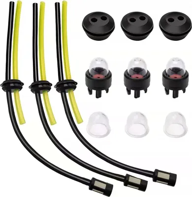Produktbild von Benzinfilter-Kit, 23,5 cm Schlauch, 3-Loch-Dichtung, Universal Ersatzteile für Motorsense, Heckenschere, Erdbohrer