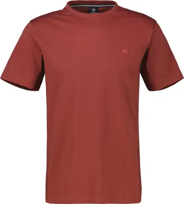 Produktbild von LERROS T-Shirt mit Rundhalsausschnitt und Logostickerei, unifarben