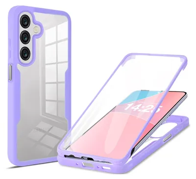Produktbild von 360 Grad Rundum Schutz Handyhülle für Samsung Galaxy A26 5G Full Cover Vollschutz Case Farbe: Violett