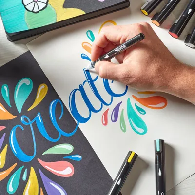 Obrázok produktu pre Sharpie 2218116 Kreatívny popisovač Sharpie ACRYLIC, štetcový hrot, fialový