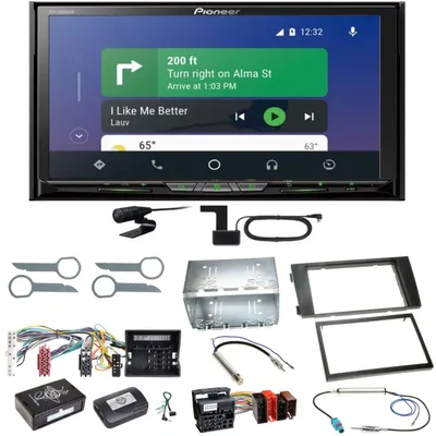 Produktbild von Pioneer AVH-Z9200DAB Android Auto Carplay Einbauset für Audi A6 4B Facelift