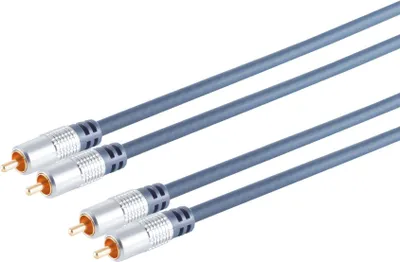 Immagine prodotto di shiverpeaks SP40110 Cavo audio 10 m 2 x RCA blu (40110-MHQ)