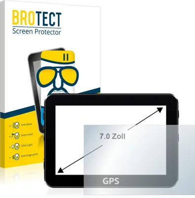 Produktbild von BROTECT Entspiegelungs Schutzglas für Navigation mit 17.8 cm (7 Zoll) Displays 152.5 x 91.5 mm Schutzfolie Panzer Folie Glas Display Schutz matt