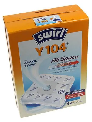 Immagine prodotto di Swirl Y104 4 sacchi microfibra aspirapolvere Bomann CB Clatronic BS Alaska Trist