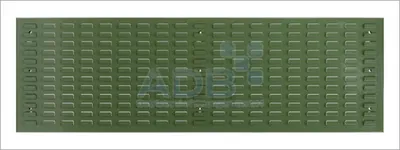 Produktbild von Vertikale Schlitzplatte | BxH 148,2x45,6cm | Resedagrün