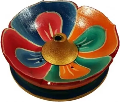 Immagine prodotto di Bruciatore Di Incenso In Legno Verniciato Loto - ±9cm Set Da 2 Pz