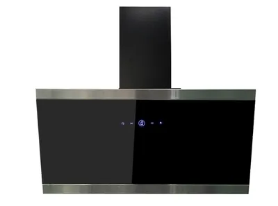 Produktbild von Respekta Kopffreie Schräghaube Skala mit Glasschirm, Schwarz, 90 cm