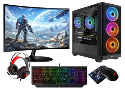 Obrázok produktu pre VIST KIT RGB Ryzen 5 3600 RX 7600 64GB SSD 1TB WIFI W11 LCD 24''