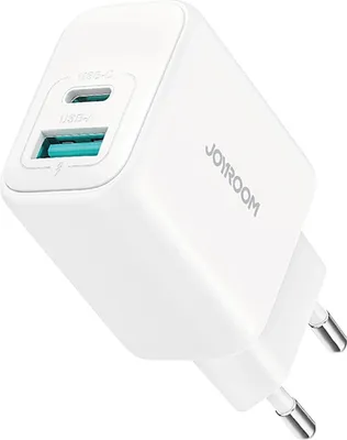 Produktbild von Joyroom Jr-Tcf21 Netzwerk-Ladegerät Usb-C / Usb-A 20W Pd / Qc 3.0 - Weiß