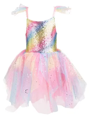 Produktbild von Regenbogen-Feenkleid mit Flügeln, für Kinder von 4-6 Jahren