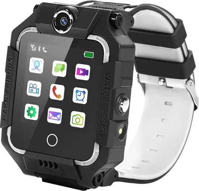 Produktbild von Kinder 4G Smartwatch mit GPS One-Key SOS Call Anti-Lost für 4-12 Jahre Elektronisches Lernspielzeug für Kinder Schwarz