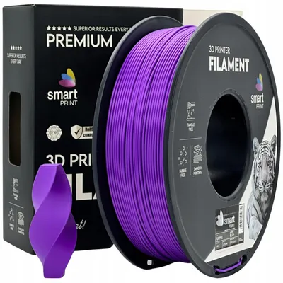 Produktbild von PLA+-Filament, violett, Smart Print, 1,75 mm, 1000 g, 3D-Drucker