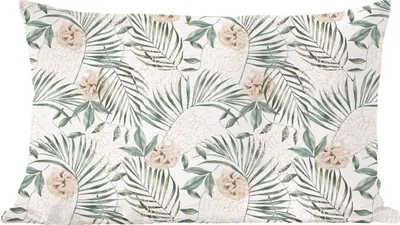 Produktbild von MuchoWow® Zierkissen Sofakissen Wohnzimmer Dekokissen 60x40 cm Monstera - Palmenblatt - Dschungel - Tropisch - Kopfkissen - Polster mit Foto