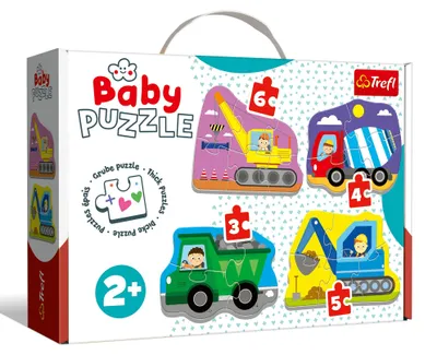 Produktbild von Trefl Baby Classic vehicles on the constru, 6 Stück(e), Fahrzeuge, 2 Jahr(e)