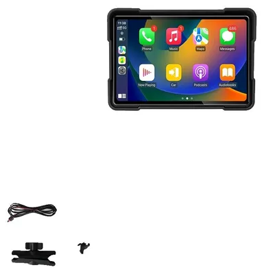 Produktbild von Motorradmonitor, kabelloses CarPlay, wasserdichtes Design, 5 Zoll DVR