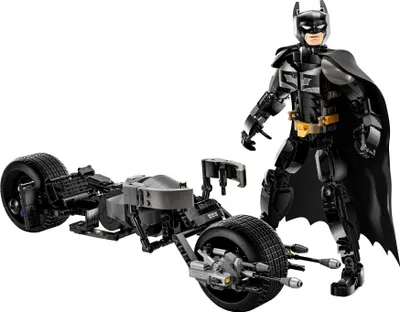 Produktbild von LEGO DC Batman: Batman Baufigur mit dem Batpod, Spielzeug zu den Filmen mit dem Superhelden, Abenteuer-Spielset für Kinder, Geschenk für Jungen und Mädchen 76273