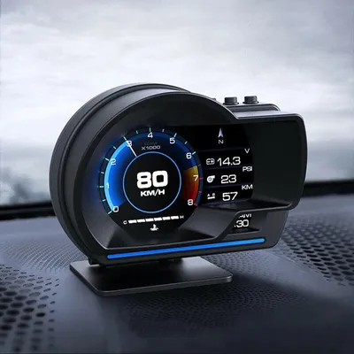Image de Smart Car OBD2 GPS-Gate HUD Head-Up Digital Display Tachymètre Turbo RPM Alarm