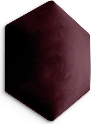 Obrázek produktu pro Muralo Polster panel HEXAGON WANDKISSEN Wandpolster Bettkopfteil Nástěnný panel Weinrot 40 cm x 35 cm