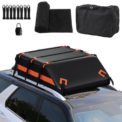 Obrázok produktu pre Jayseuw Strešný box Strešný box na auto 550L Strešný box čierny Batožinový box Uzamykateľný kufor