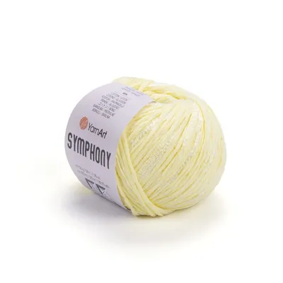 Produktbild von YarnArt Symphony Wolle Cytryna: 80% Baumwolle, 125m/50g, Glanz & Leichtigkeit