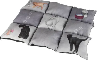 Produktbild von TRIXIE 37074, Katze, Fleece, Polyester, Mikrofaser, Grau, Abbildung, 550 x 450 mm