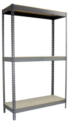 Image de Etagère Sans Vis Simonforte 2106-3 Chipboard Gris/bois Gris 2000x2100x600 - Simonrack