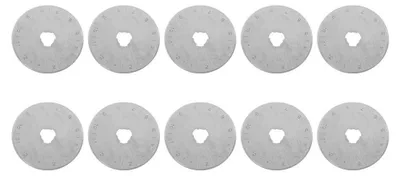 Produktbild von Ersatzklingen für Rollschneider - 45 mm Durchmesser - für Papier Stoff und Leder