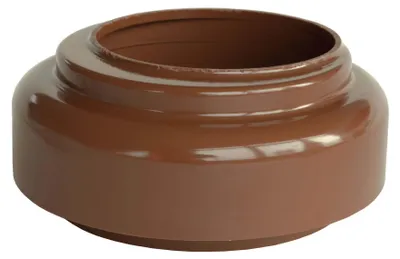 Produktbild von INEFA Verbindungsstück Fallrohr zu Abfluss, PVC DN85 / 85mm Braun Zubehör Fallrohr Kunststoff, einfache Steckmontage, Germany