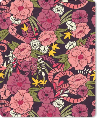 Produktbild von MuchoWow® Mauspad Mousepad Dschungel - Blumen - Muster 19x23 cm - Mousepads - Maus Mat - Pad - Mausunterlage - Mauspads - Spielen