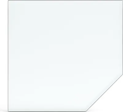 Produktbild von Feuercampus Funkenschutzplatte Glas Fünfeck 110×110×0,8 cm ESG Kamin Bodenplatte hitzebeständig Schutzplatte Feuerstelle Ofenunterlage Sicherheitsglas