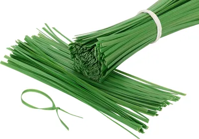 Produktbild von 500 Stück Twist Ties, Bindestreifen, Bindedraht, Kabelbinder 16cm grün