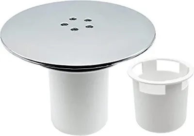 Obrázek produktu pro Sprchová zátka, 115mm sprchová zátka, Náhradní kryt sprchového sifonu, Univerzální kryt sprchové zátky, Chromovaný kryt sprchové zátky, Rapid Flow