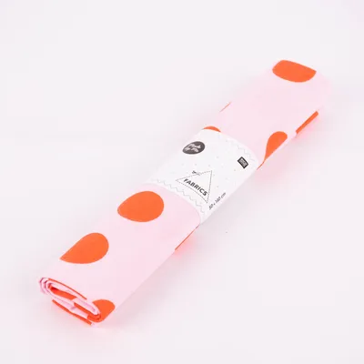 Produktbild von Baumwollstoff Stoffabschnitt  große Punkte rosa orange 50x 140cm