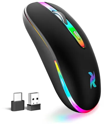 Zdjęcie produktu dla Mysz bezprzewodowa USB, 3DPI, cicha, akumulatorowa