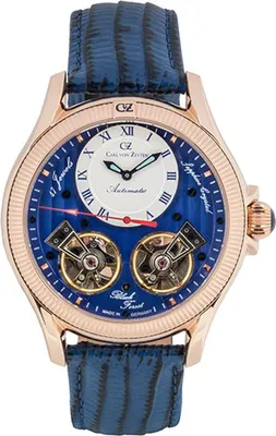 Produktbild von Carl von Zeyten Herren Uhr Armbanduhr Automatik Waldhaus CVZ0084RBLS Limited E.
