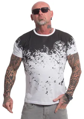 Obrázek produktu pro Yakuza Pánské tričko Splash Allover, bílá/černá, XL