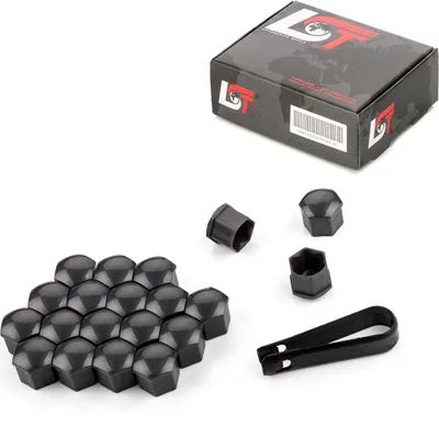 Produktbild von 20x Radschrauben Abdeckkappen Radschraubenkappen 17 mm grau für BMW MINI
